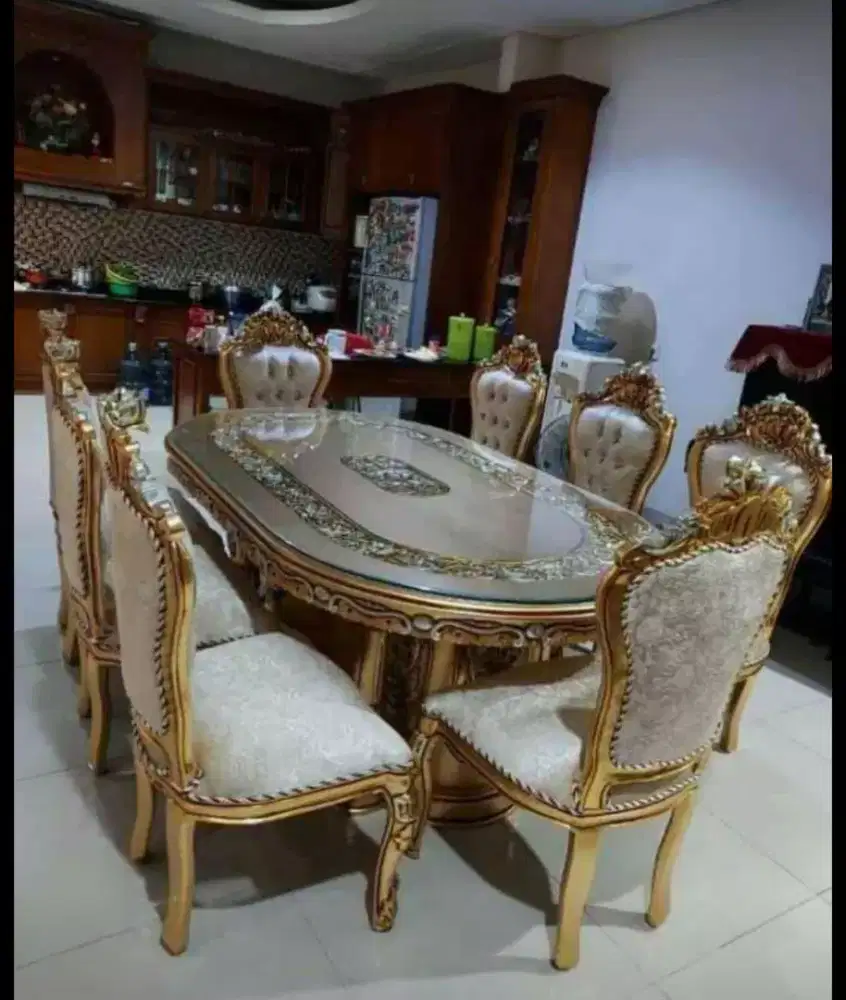 Meja makan Ganesa jati 8k