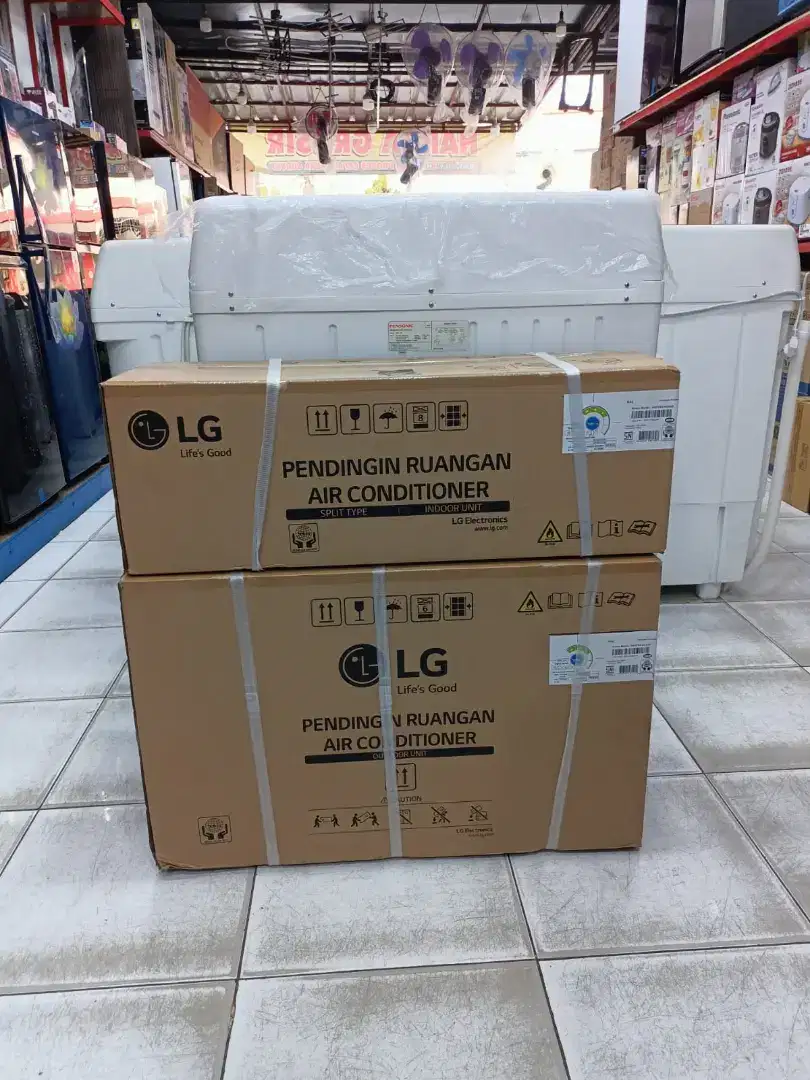 AC LG 1/2PK BARANG BARU GARANSI RESMI PABRIK HARGA BERIKUT PASANG