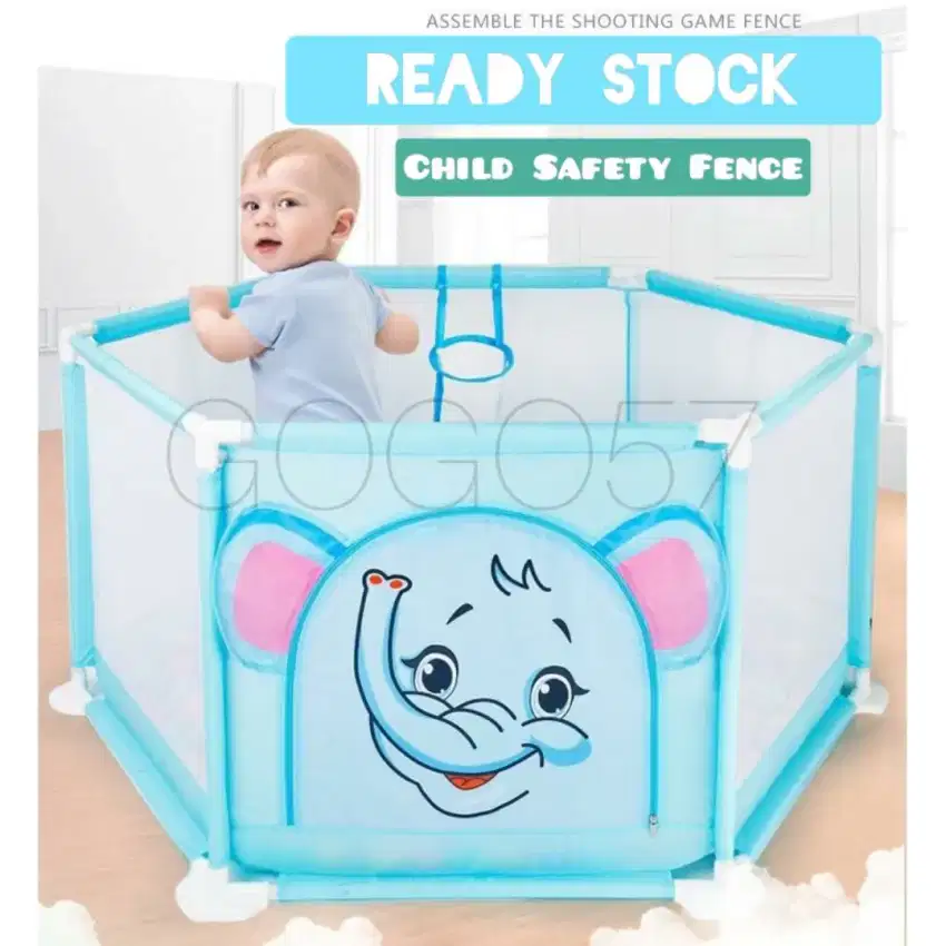 Child Safety Fence / Pagar Pengaman Bayi Kolam Mandi Mainan Anak