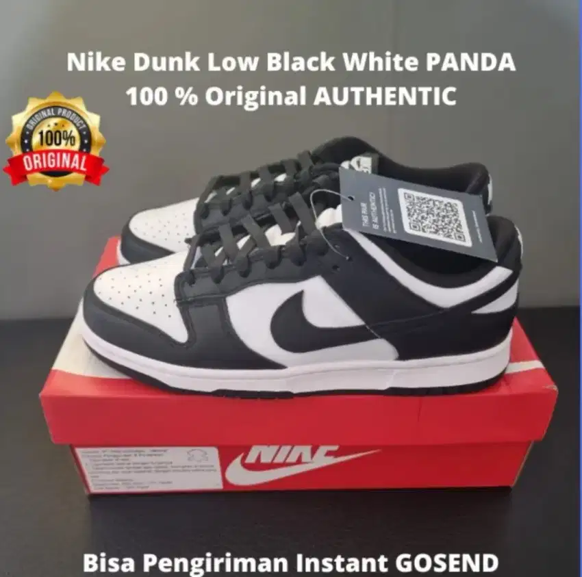 Nike Dunk Low Retro Panda Black White Men Original Authentic BNIB