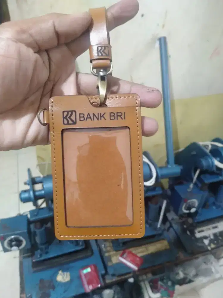 Card holder kulit logo custom