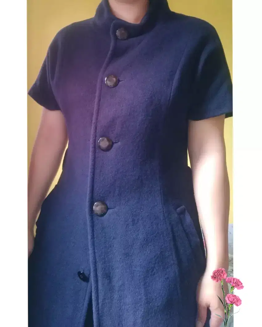 Dress Coat Tunik Wool,bawah mayung.Like New