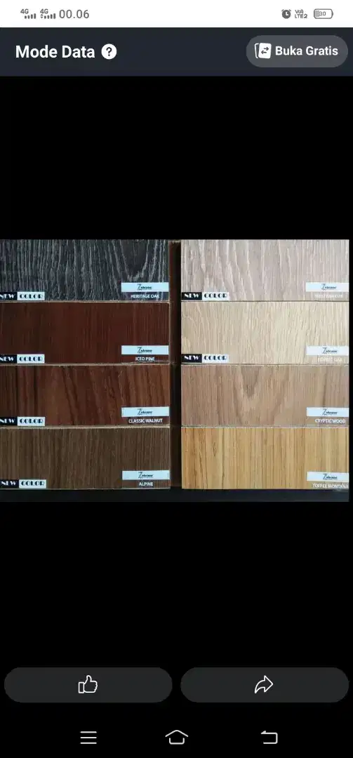 Jual lantai parquet laminate zebrano