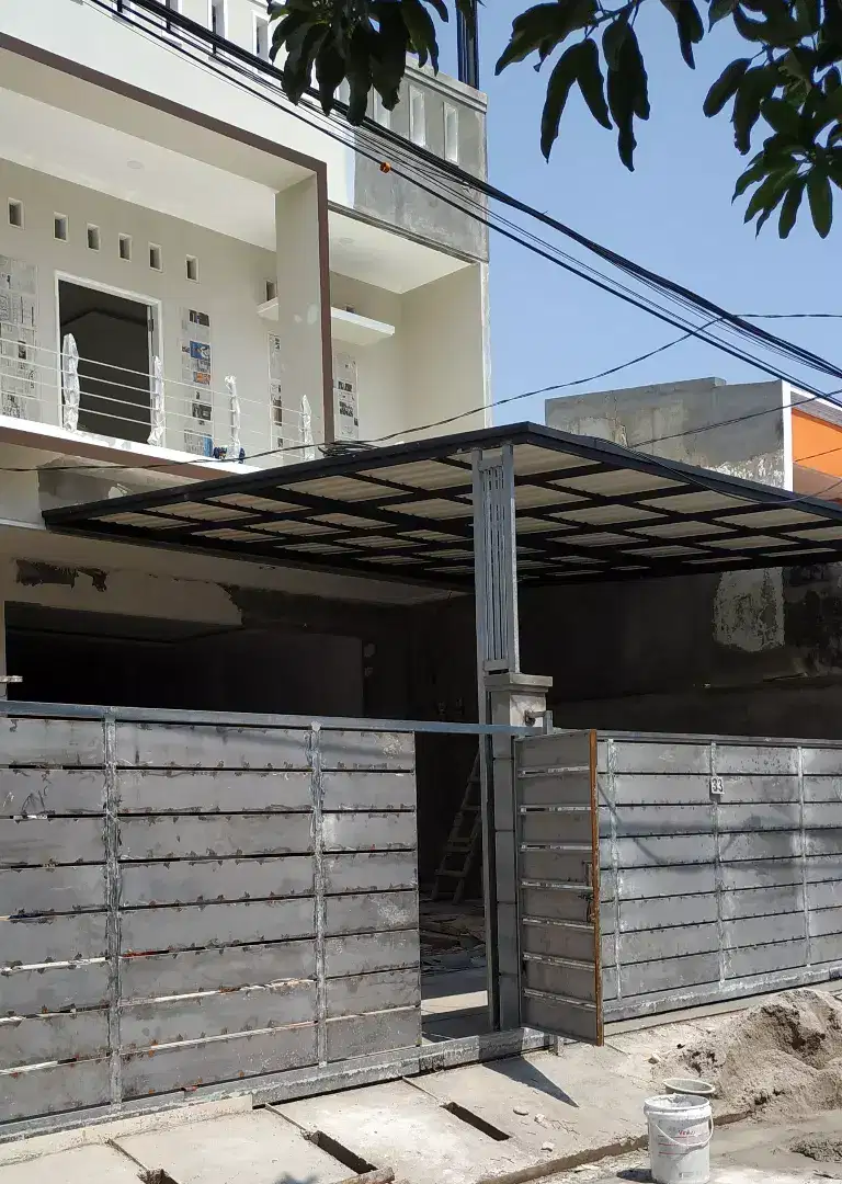 kanopi holo galvanis atau baja ringan untuk foodcourt dan ruko