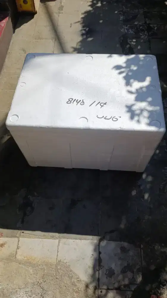 Box Styrofoam bekas / stereofoam bekas / kotak gabus kapasitas 60 kg