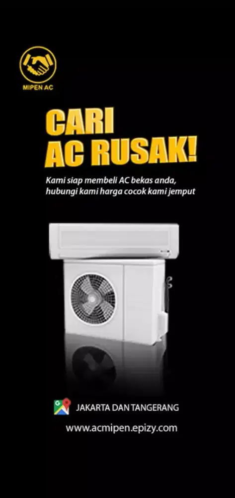 tampung AC bekas segala kondisi