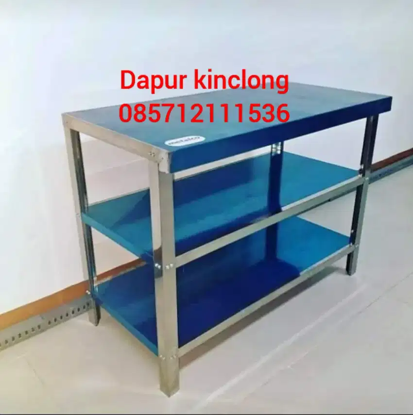 Meja stainless polos