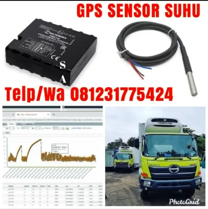 GPS tracker sensor temperatur