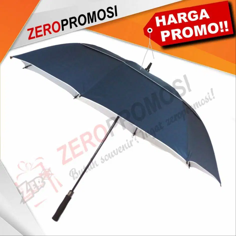 Payung Promosi Premium Rangka Fiber – Souvenir Payung kuat dan awet