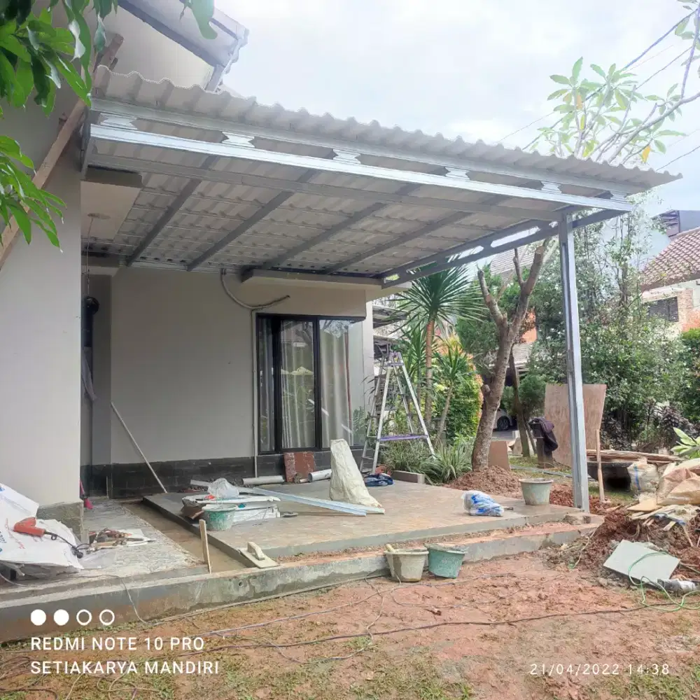 Rangka baja ringan atap spandek pasir Tangsel