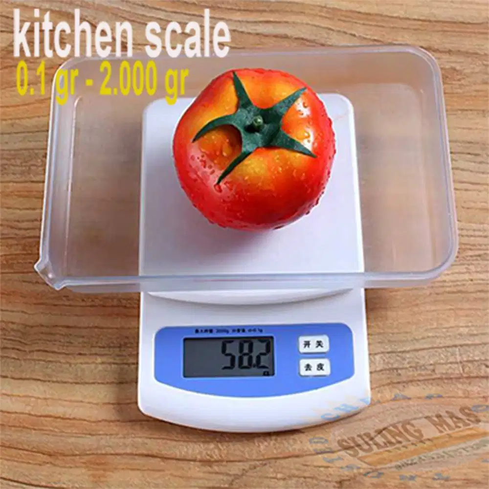 Timbangan Dapur Digital Mini (0.1 - 2.000 gram) Layar LCD