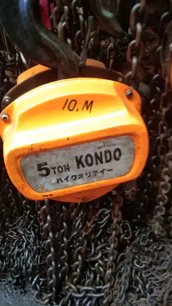 Chain block/ katrol/ takel 5 ton kondo