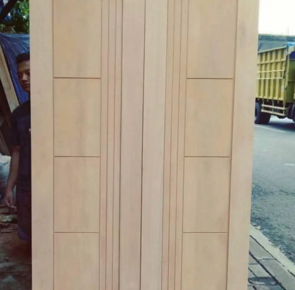 1 SHET KUSEN PINTU KUPU KUPU KAYU KAMPER OVEN 120x200