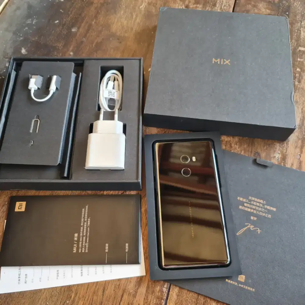 Xiaomi Mi Mix 2 256 GB Like New Lengkap HP Keramik Ceramic MiMix 2