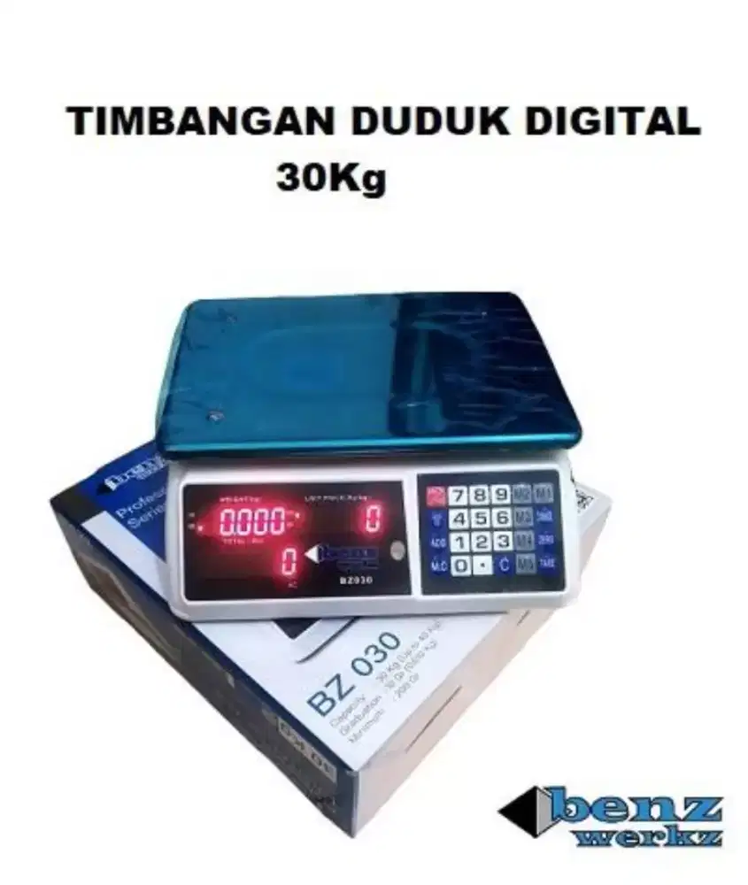 Timbangan Jam Digital Meja Laundry Buah Sayur TORA NANKAI BENZ 30 Kg