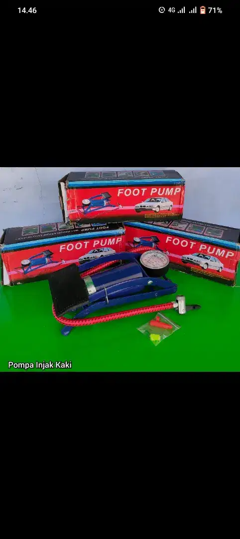 Pompa injak sepeda motor & mobil