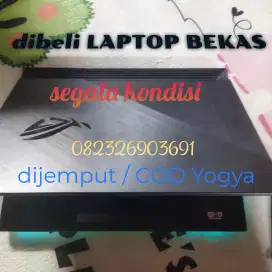 Dibeli laptop bekas segala kondisi hidup rusak mati