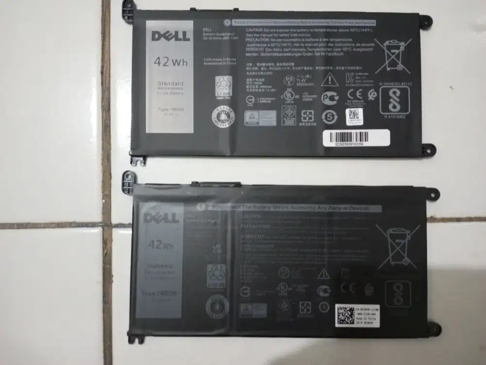 Baterai Laptop Ori YRDD6 Dell Inspiron 5481, Dell Vostro 3400, 3401.