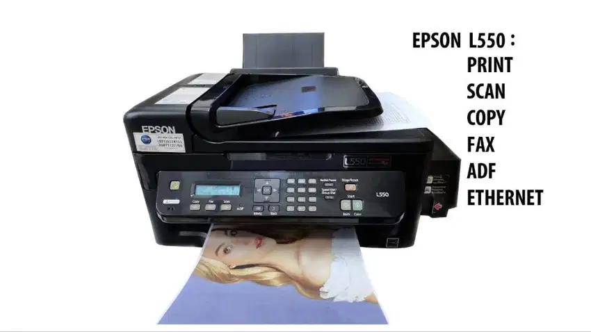 Printer Epson L550 Print Scan  Copy Fax ADF