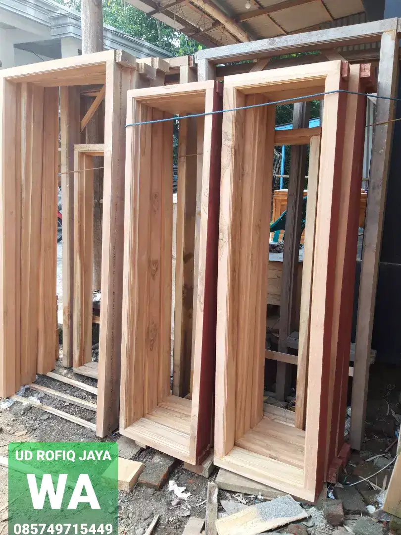 Kusen cendla bahan kayu jati kering