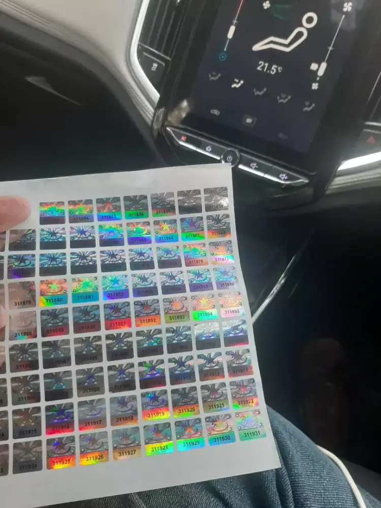 Sticker segel hologram
