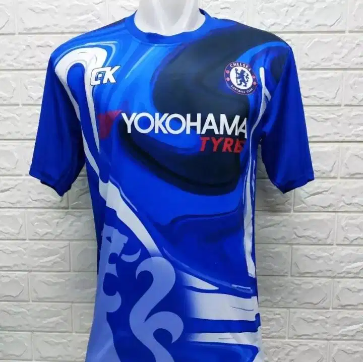 Jersey kaos baju futsal Chelsea.1 printing