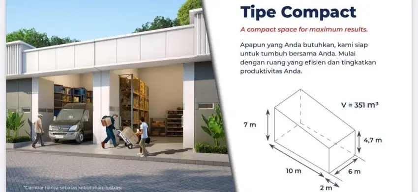 Gudang dijual dekat pasar caringin Bogor arah ke lido