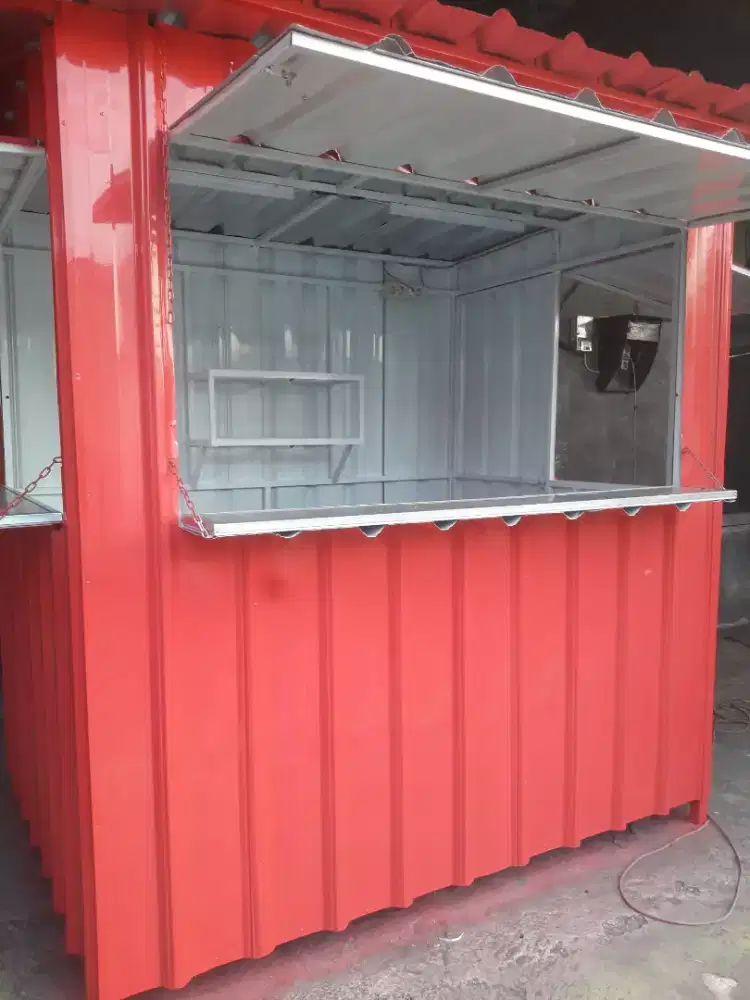 Both semi kontainer rangka besi hollow