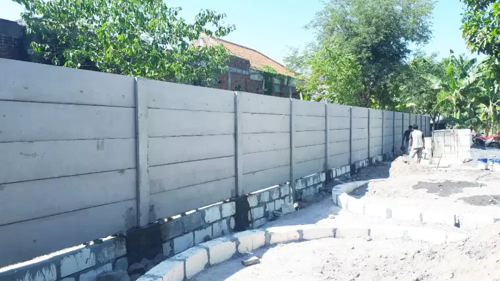 jual material pagar beton+ Pemasangan