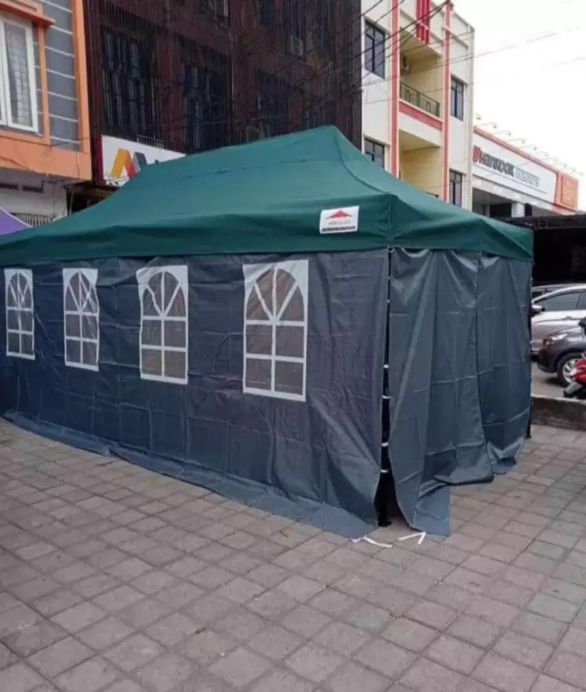 DINDING TERPAL TENDA LIPAT 4 SISI