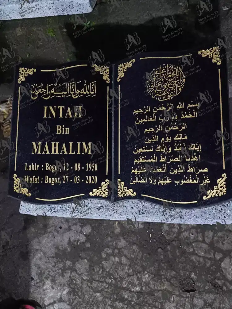 batu nisan murah buku granite
