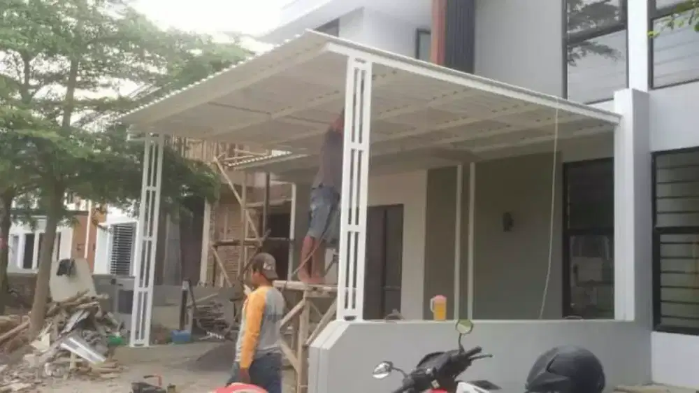 Kanopi rumah minimalis pintu pager dll