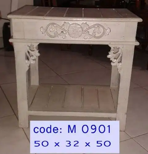 Meja Hias Putih Macam2 Handmade