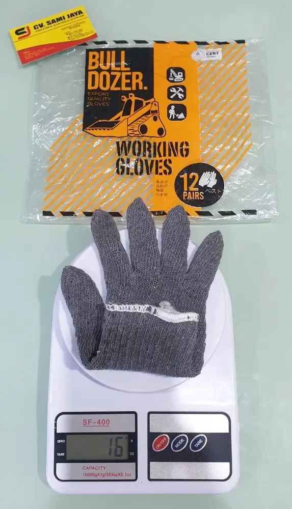 Sarung tangan Abu Buldozer (benang 3)