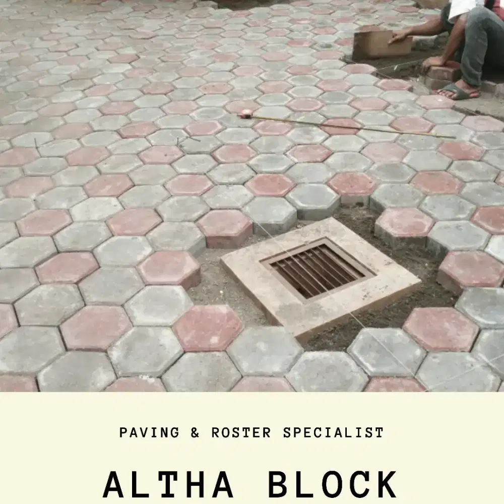 Paving block conblock panel beton precast paping blok konblok uditch