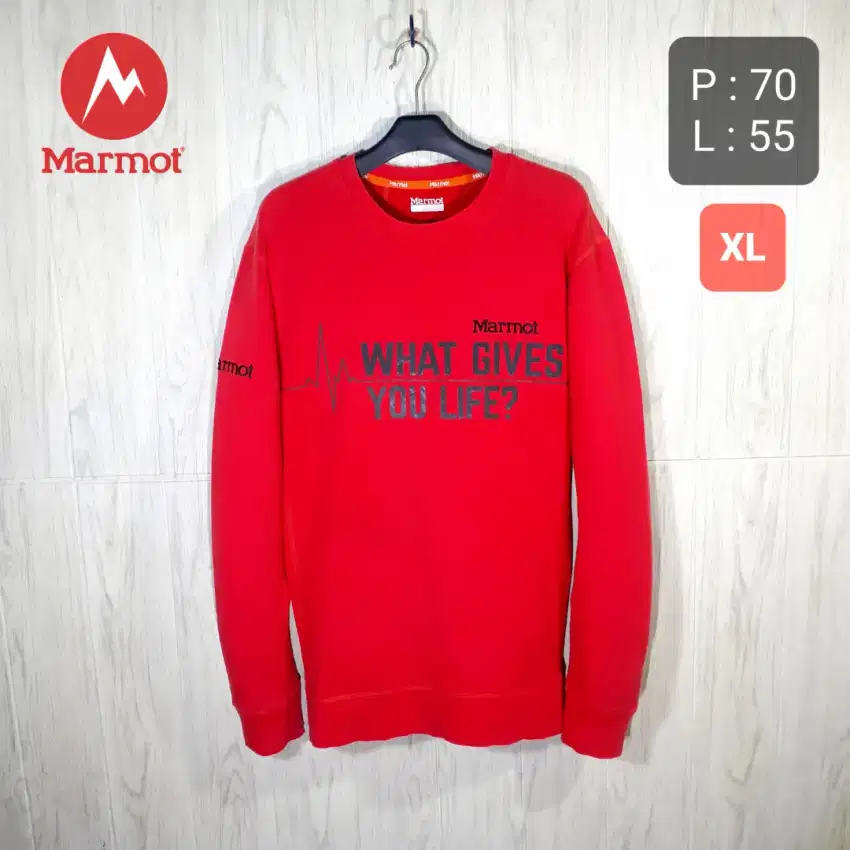 Sweater MARMOT Authentic Crewneck Bekas Second Original