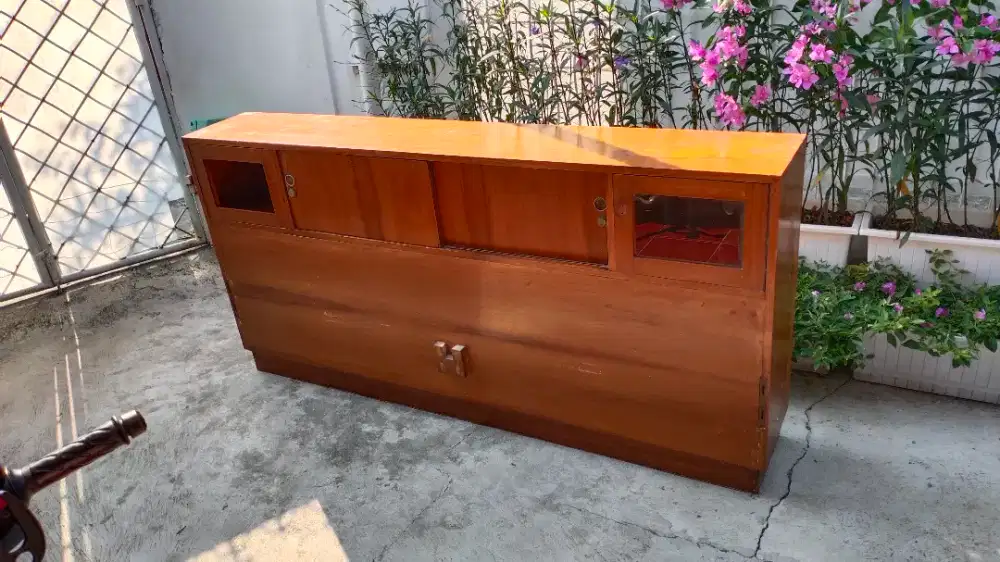 Sandaran Tempat Tidur Full Jati 100% Bagus Size P185cm L30cm T90cm