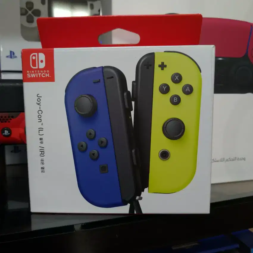 Nintendo Switch Joycon Neon Blue - Yellow NEW