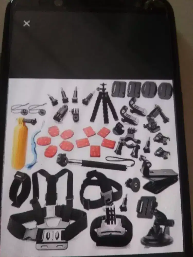 Paket full set fullset lengkap aksesoris mounting helm action cam GoPr