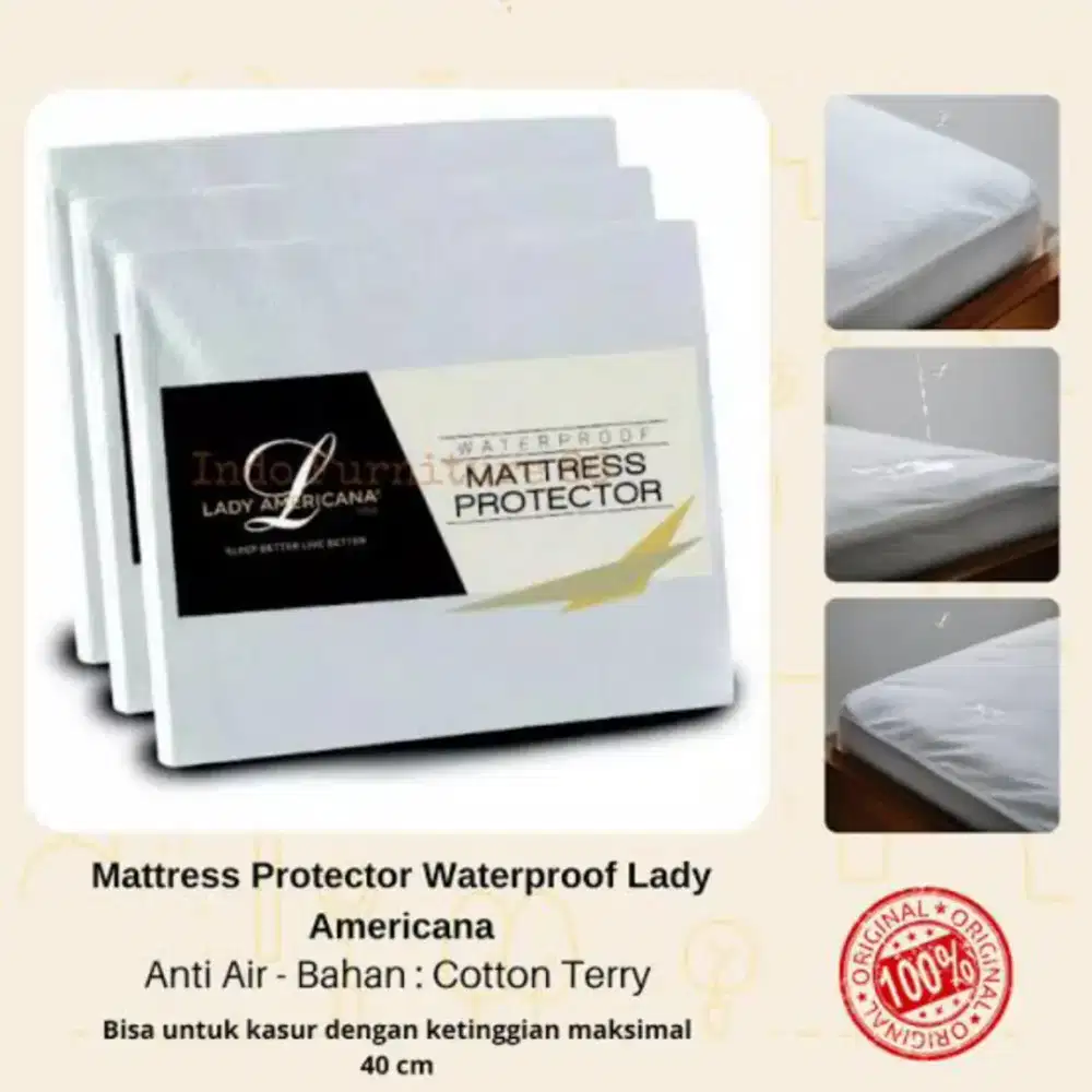 Mattress Protector Waterproof Lady Americana pelindung kasur anti air