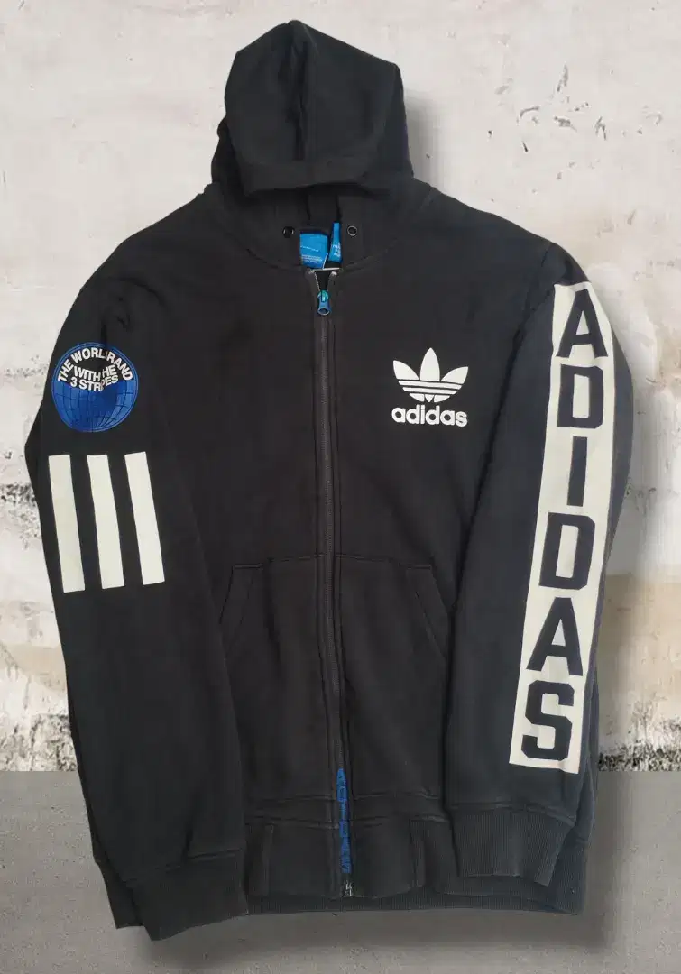 jaket Hoodie Adidas 3 stripes*