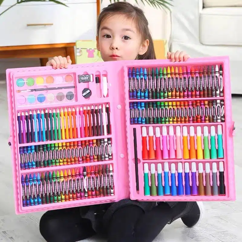 CRAYON  150 PCS ART SET FULL SET 150PCS PERALATAN GAMBAR LUKIS PENSIL