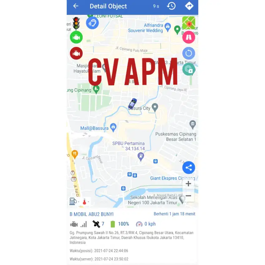 Gps tracker alat lacak sadap suara matikan mesin kendaraan jarak jauh