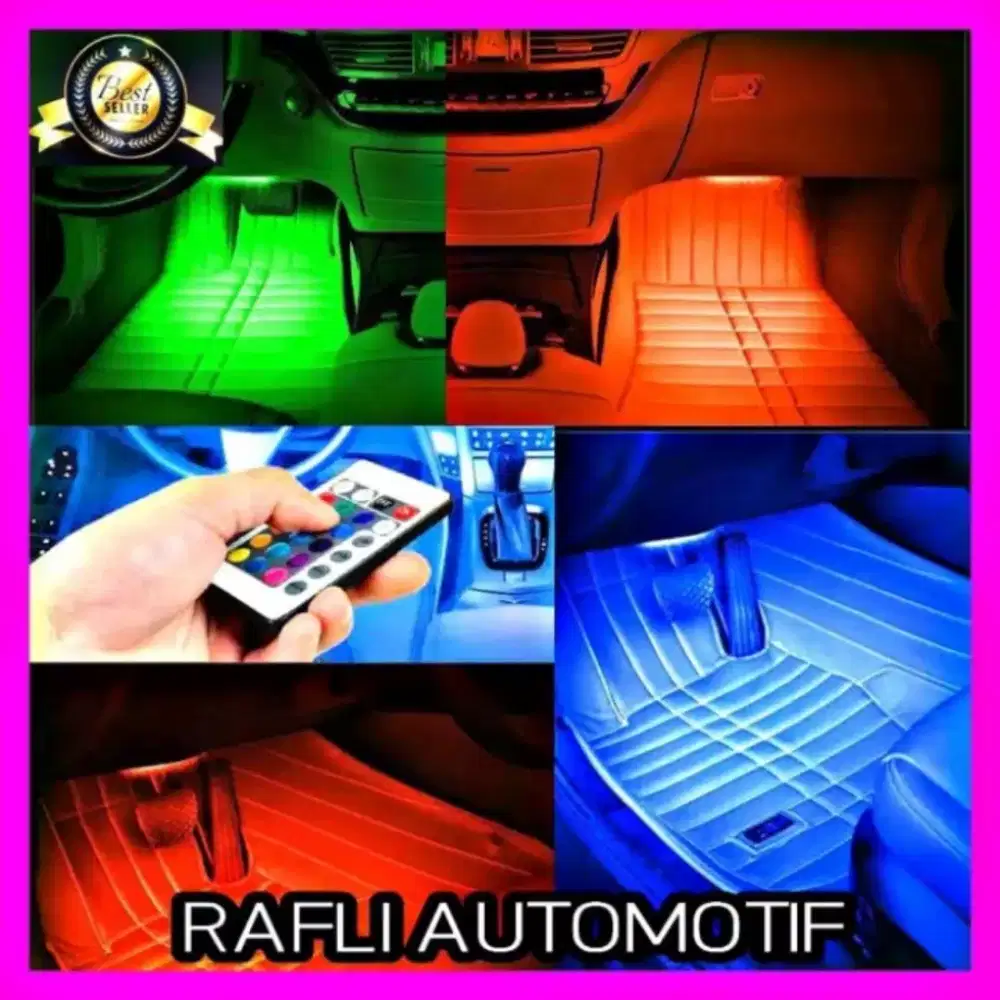 Lampu LED kolong dashboard-footstep