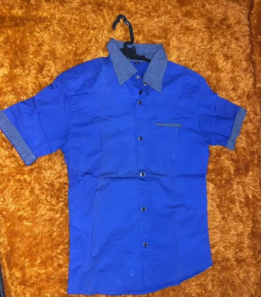 Kemeja Warna Biru Dongker Size M