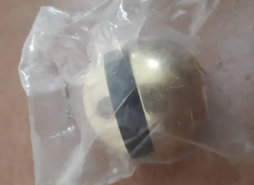 Solid Brass & Rubber Semiball Door Stopper (A-688C)