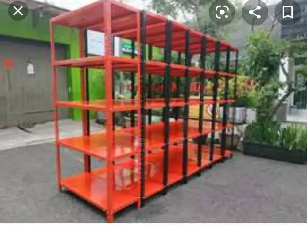 Rak besi serbaguna susun 5