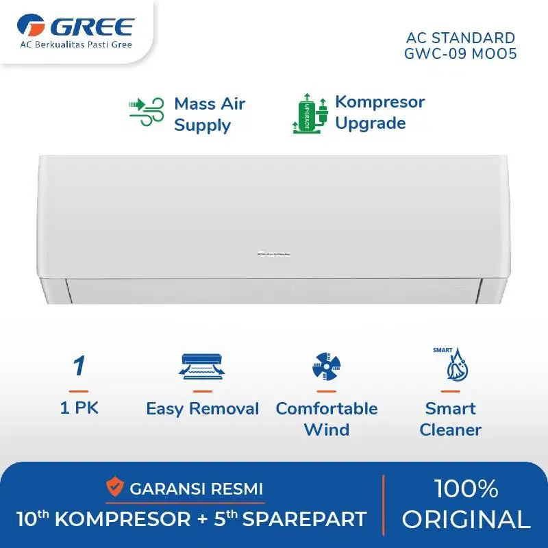 AC Gree 1pk Type 09MOO5A (Termasuk pasang)