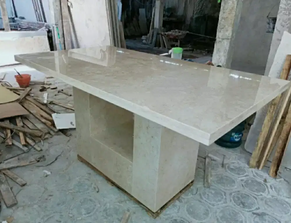 Meja Makan Batu Marmer Cantik