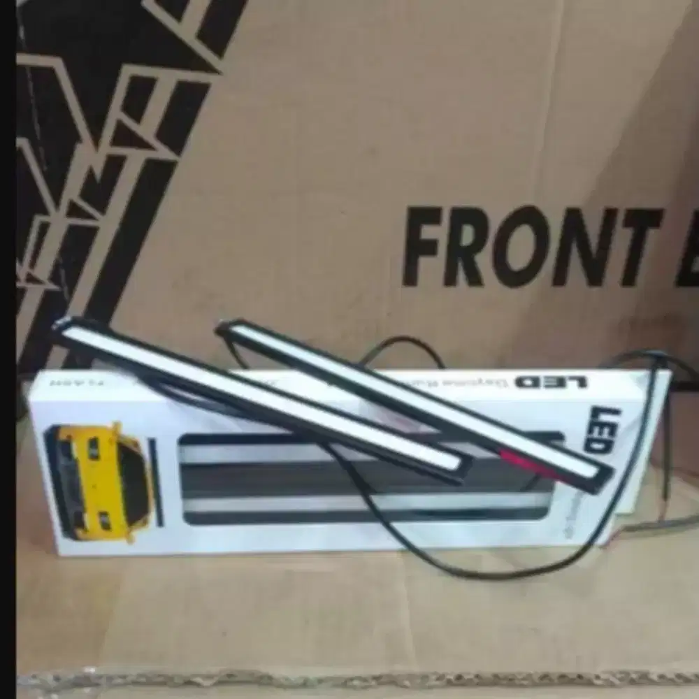 Lampu LED DRL bumper 17 cm 1 set 2 pcs